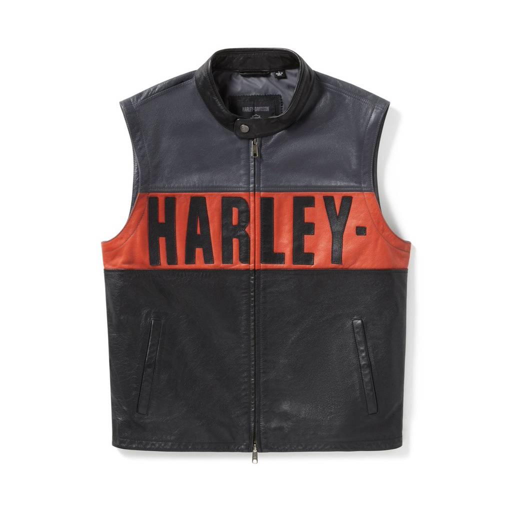 เสื้อกั๊กหนัง+แจ็กเก็ต MEN'S ESSENTIAL CONVERTIBLE LEATHER JACKET 97017-25VM