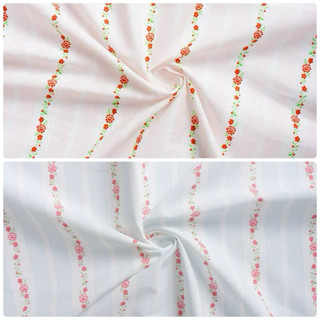 ผ้า cotton 100% หน้ากว้าง 145cm.(58”) วัดตัดครั้งละ 1/2เมตร