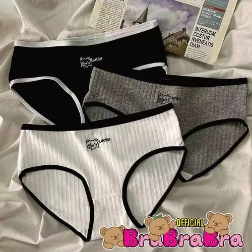 [ส่งจากไทย] 𝑩𝒓𝒂𝑩𝒓𝒂𝑩𝒓𝒂 #p-096 กางเกงในผ้า ฝ้า ผ้าคอตตอน ผ้าดี ผ้ายืด