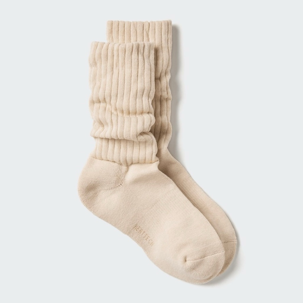 Uniqlo - ถุงเท้า HEATTECH | Slouch แบรนด์แท้ 100%