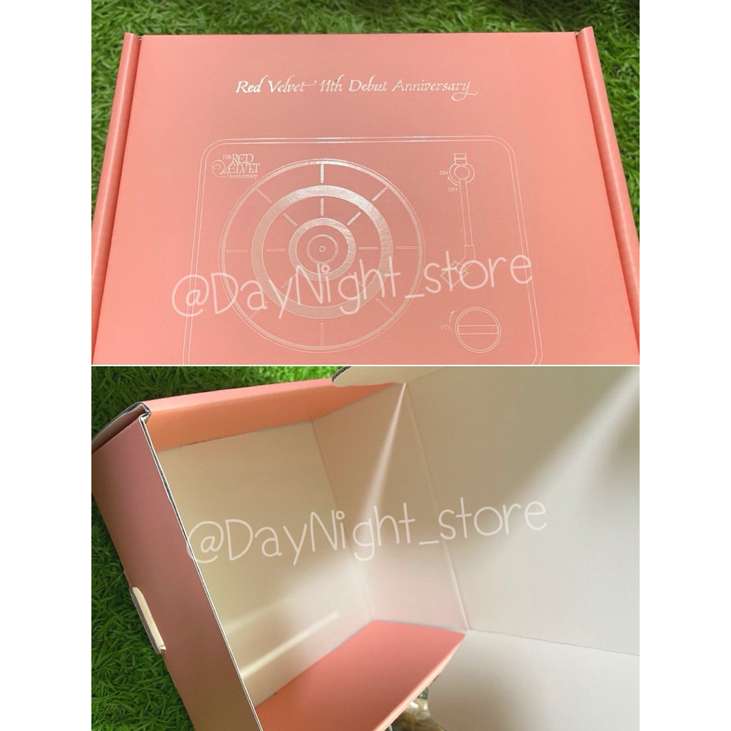 [อ่านก่อน] พร้อมส่ง🔅- กล่องเปล่า Turntable Bluetooth Speaker : Red Velvet 11th Anniversary MD ✅พิมพ์