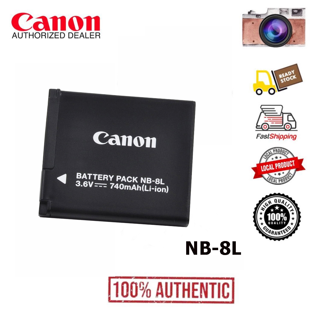 แบตกล้อง Canon รุ่น NB-8L For PowerShot A2200 PowerShot A3000 IS PowerShot A3100 IS A3200