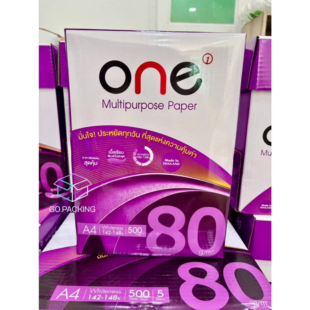 [ถูกสุด](1รีม/500แผ่น)กระดาษ A4 80แกรมONEพร้อมส่ง