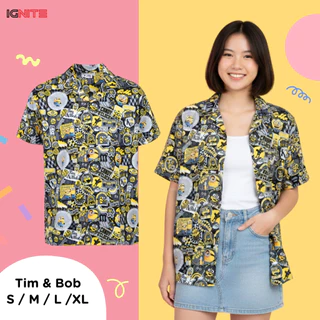 [พร้อมส่ง] IGNITE MINIONS APPAREL เสื้อฮาวายมินเนียน สินค้าลิขสิทธิ์แท้