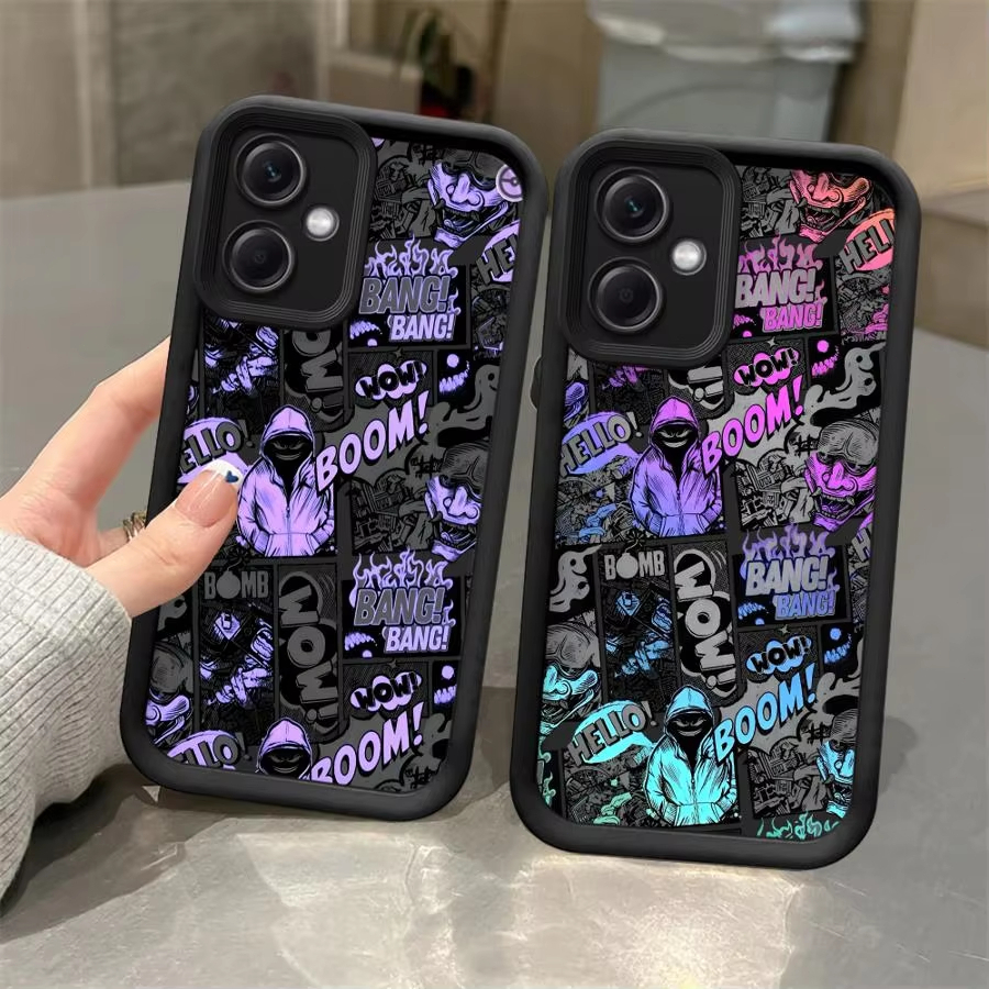 เคสศิลปะกราฟฟิตีสุดเท่ for  VIVO Y20 Y30 Y50 Y17 Y17S Y15 Y11 Y12Y19 Y91 Y93 Y21 Y28 Y15S Y03 V40 Pro Y32 Y15S Y21S Y20S