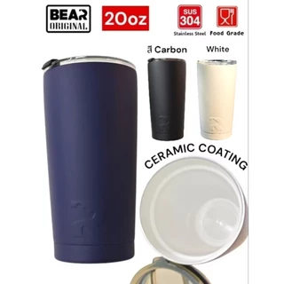 แก้ว BEAR CERAMIC COATING 20oz มีบริการสลักชื่อ 304สแตนเลส 2 ชั้น เก็บอุณหภูมิร้อน/เย็น
