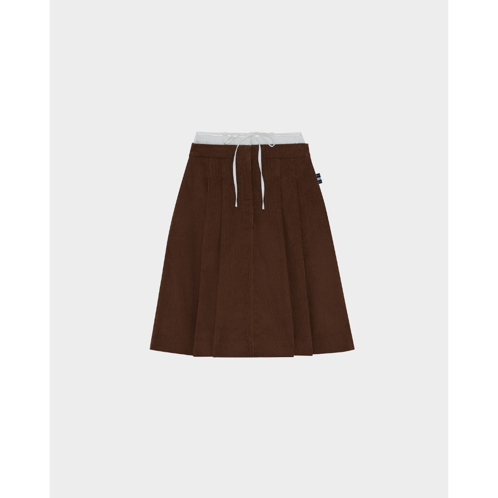 A25GD BESTIE LAYERED BOW-TIE SKIRT (กระโปรงผ้าลูกฟูก)