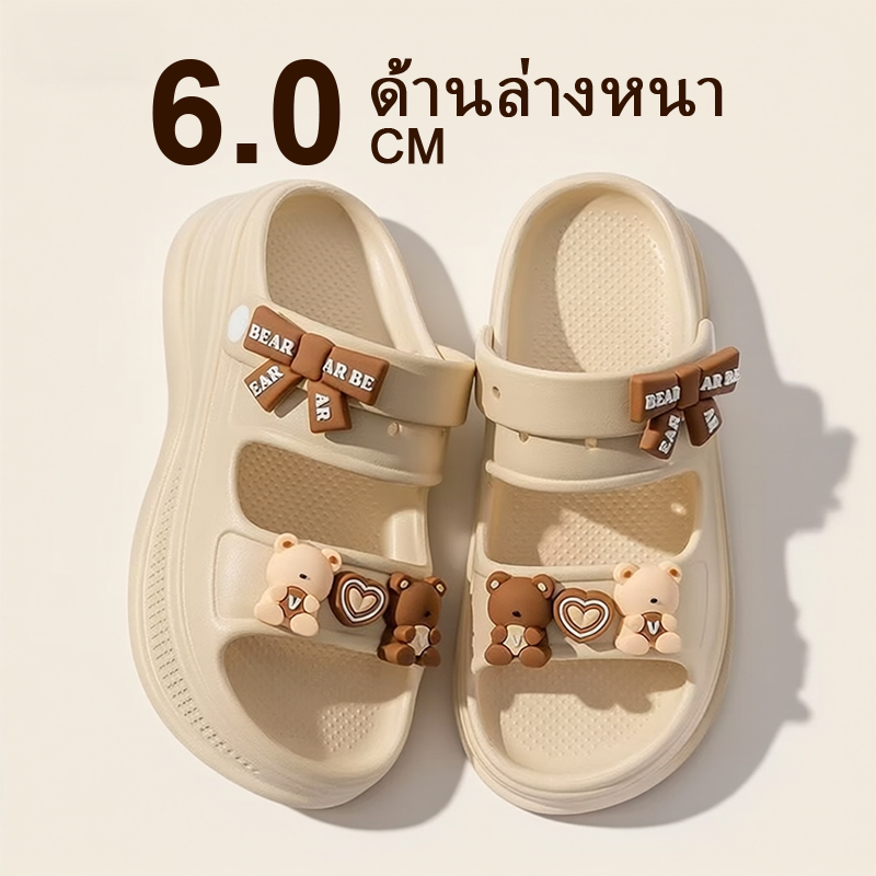 รองเท้าผู้หญิงแพลตฟอร์มด้านนอกสวมใส่ ใหม่ลื่นยชายหาดแฟชั่นความสูง - รูปที่ 6