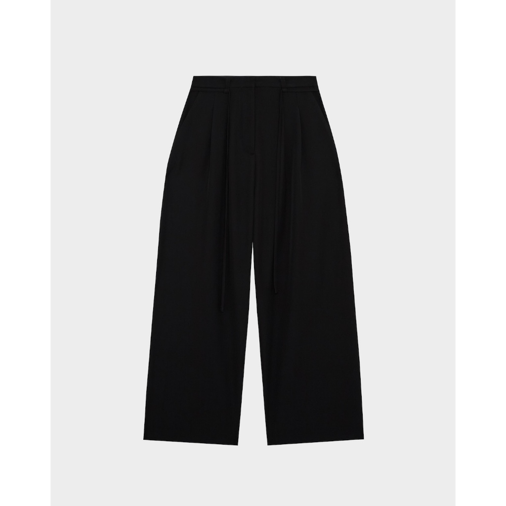 A25GD BESTIE DRAWSTRING WIDE-LEG TROUSERS