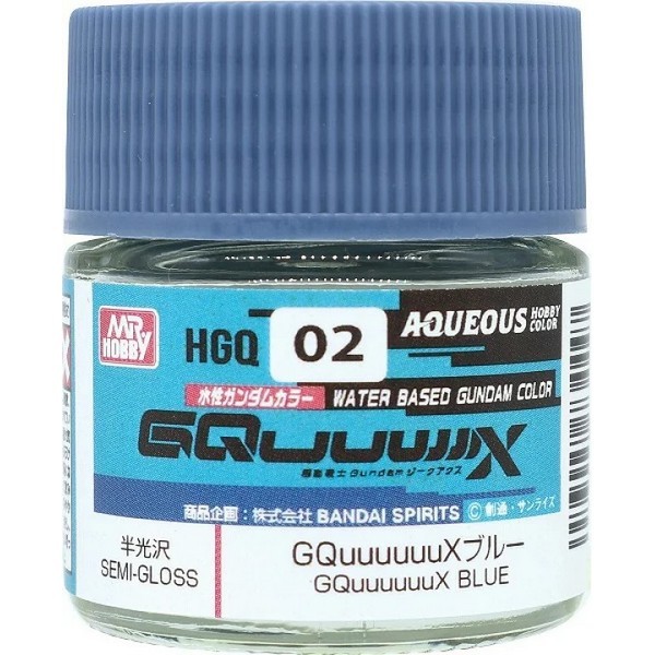 Mr.Hobby Aqueous Gundam Color HGQ02 GQuuuuuuX Blue 10ml 4973028434552 (สี)