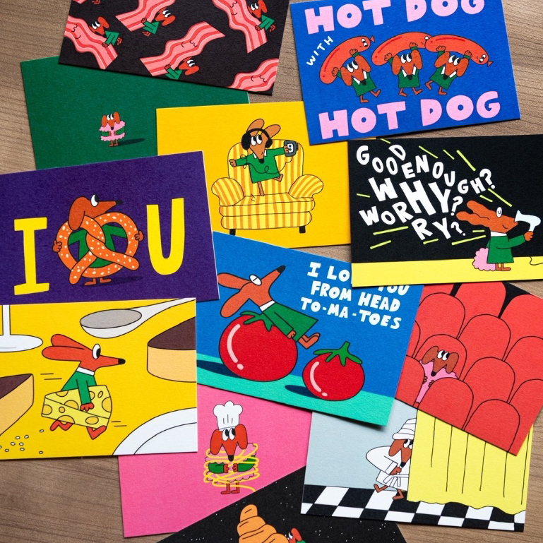 (Nyyydesign) Wednesday Postcard โปสการ์ด ขนาด 5x7 นิ้ว กระดาษหนา 270 แกรม