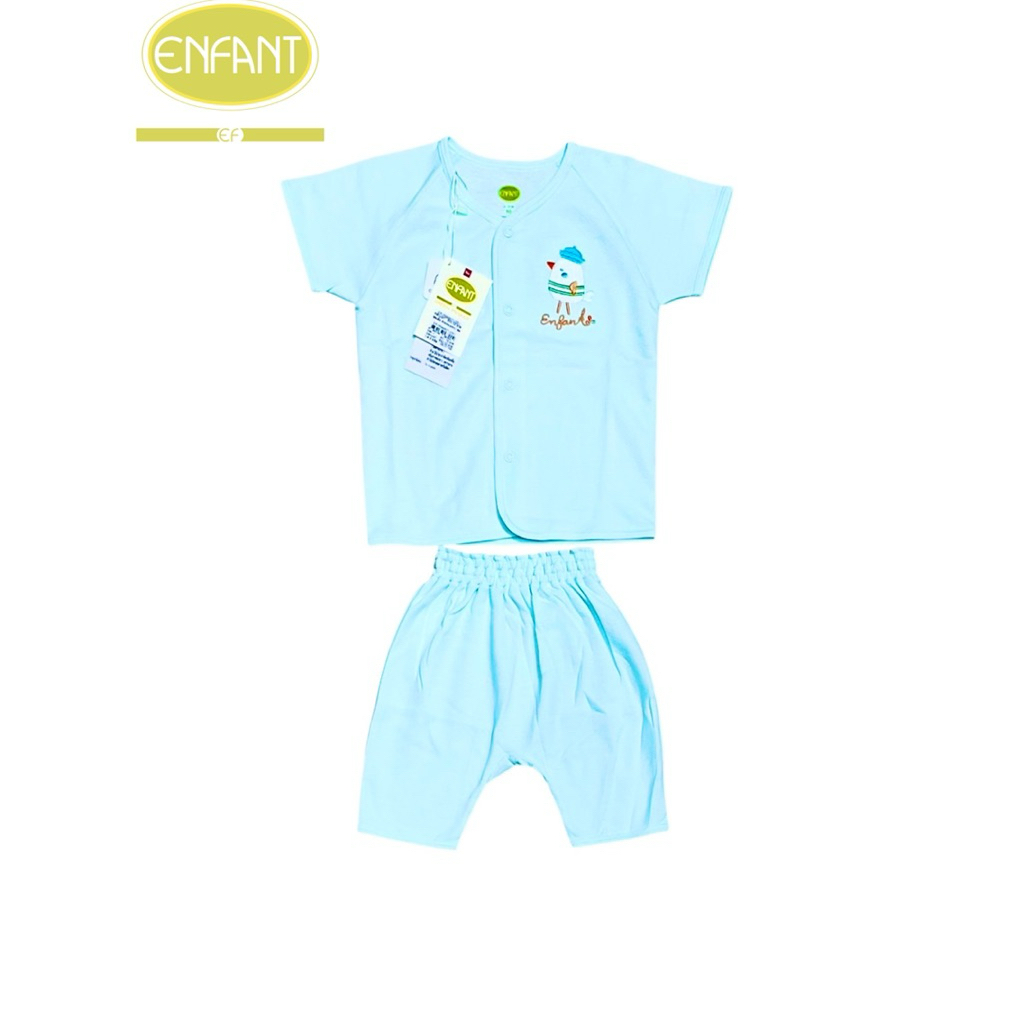 Enfant Green New Collection ชุดนอนเด็กกระดุมหน้า เยื่อไผ่ Cotton Bamboo สำหรับเด็กอายุ Size 70,80,90