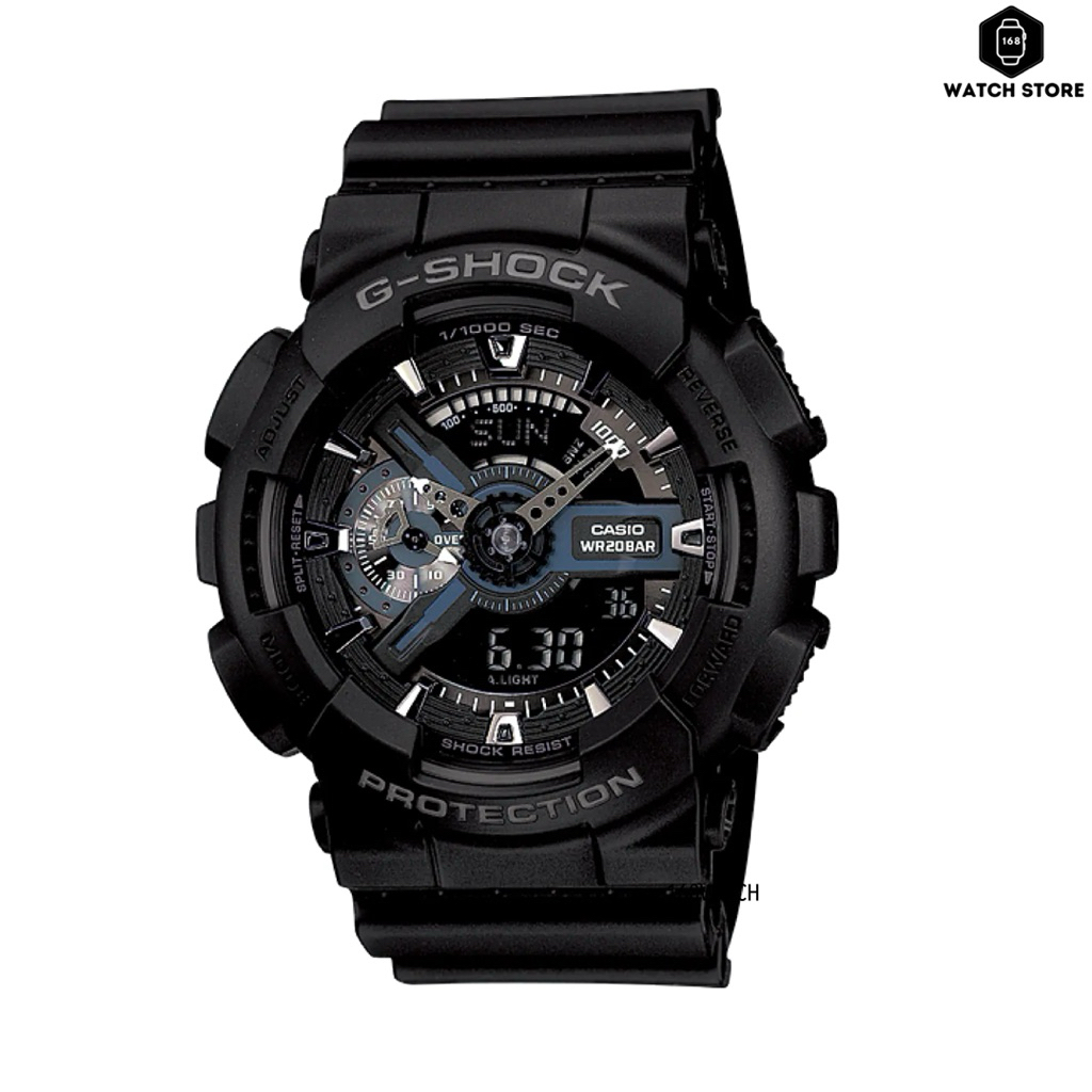 CASIO G-SHOCK นาฬิกาข้อมือ รุ่น GA-110 GA-110-1B  GA-110-1BDR ของแท้ประกันศูนย์ 1ปี