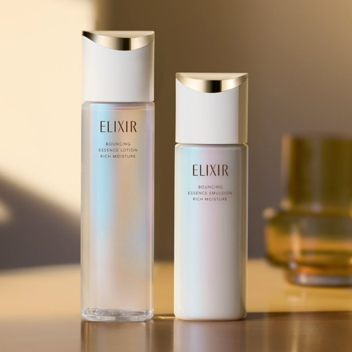 Elixir BOUNCING ESSENCE Lotion Emulsion 170mL ใหม่ในปี 2025 รับประกันของแท้ 100%[ส่งตรงจากญี่ปุ่น]