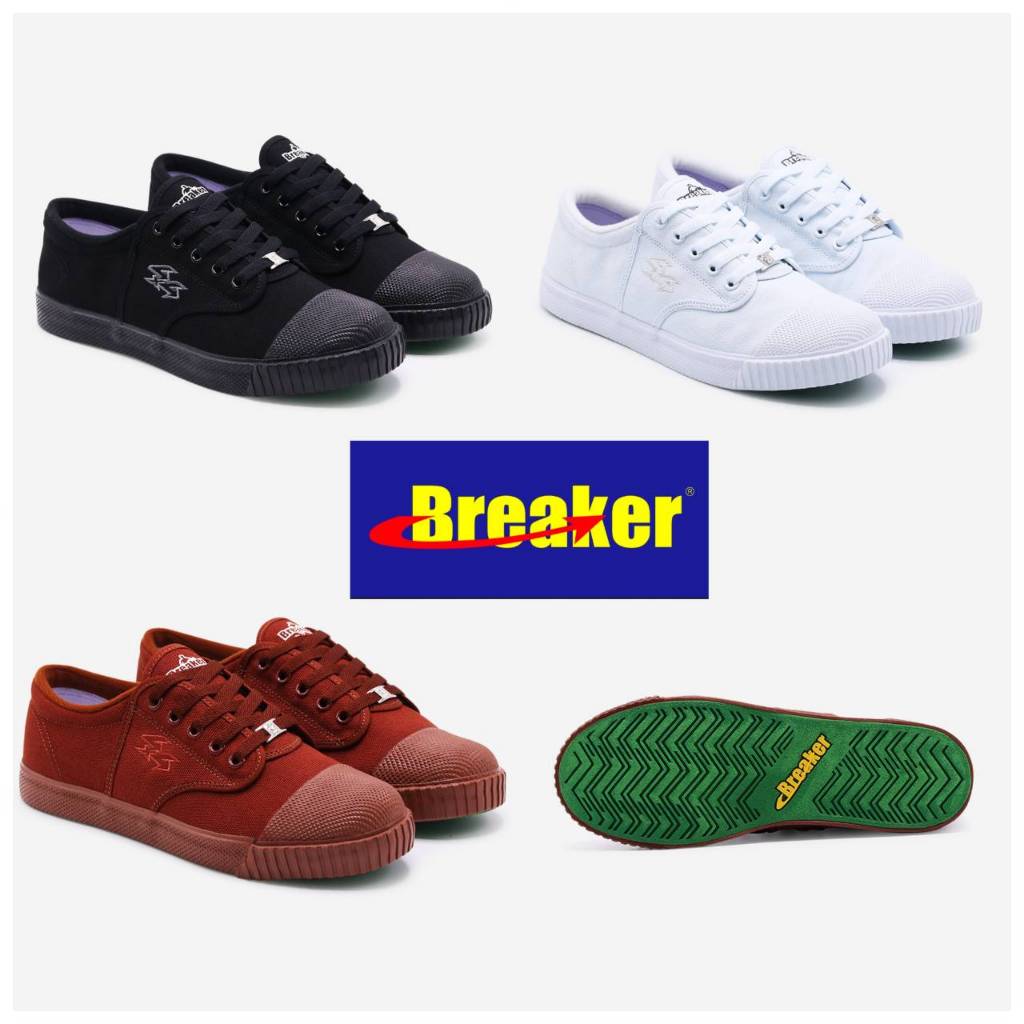 Breaker รองเท้านักเรียน รองเท้าผ้าใบ รุ่น 4x4 ไซส์  31-45