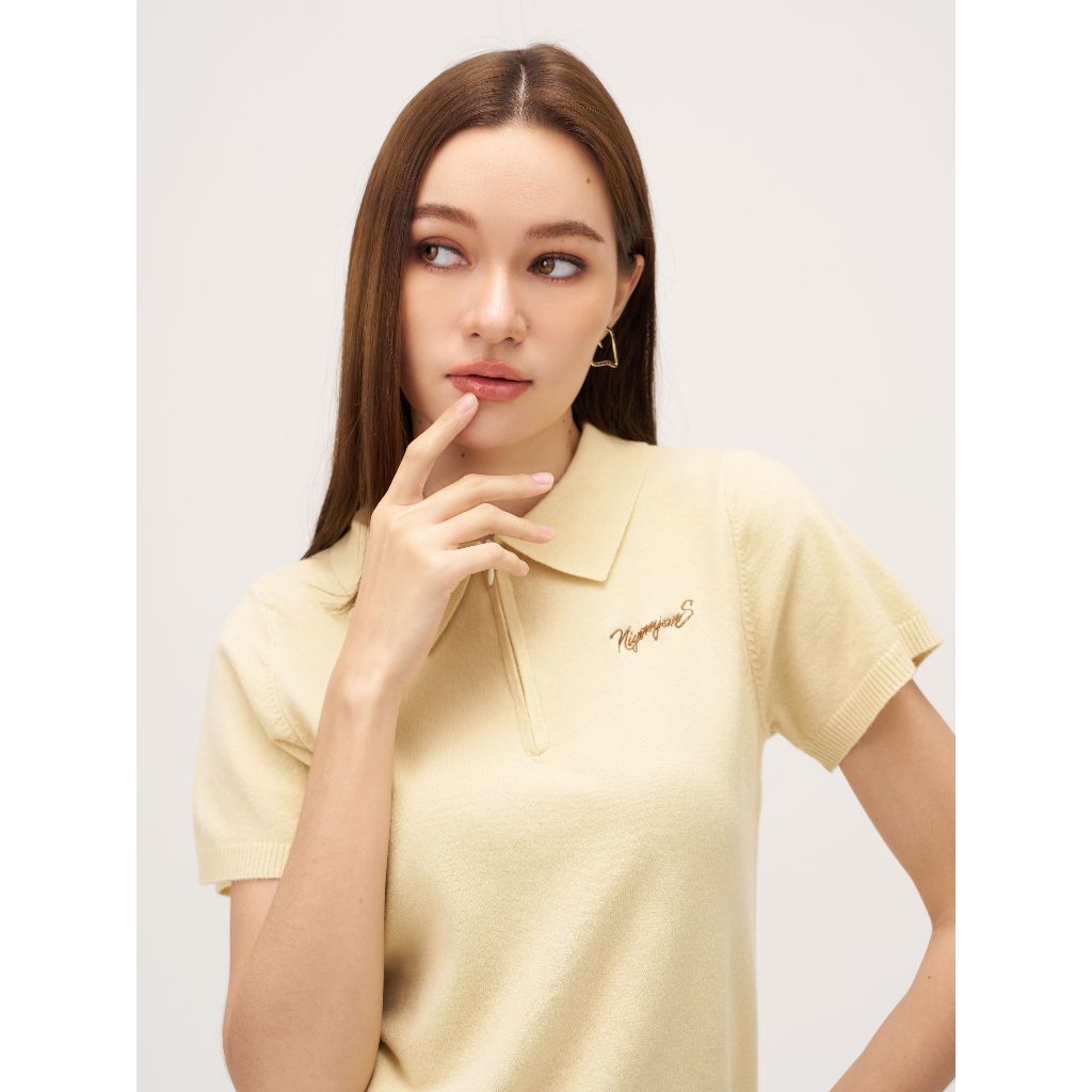 Niyom Jeans collection Colorful Winter : รุ่น TSN-31 เสื้อไหมพรมแขนสั้น