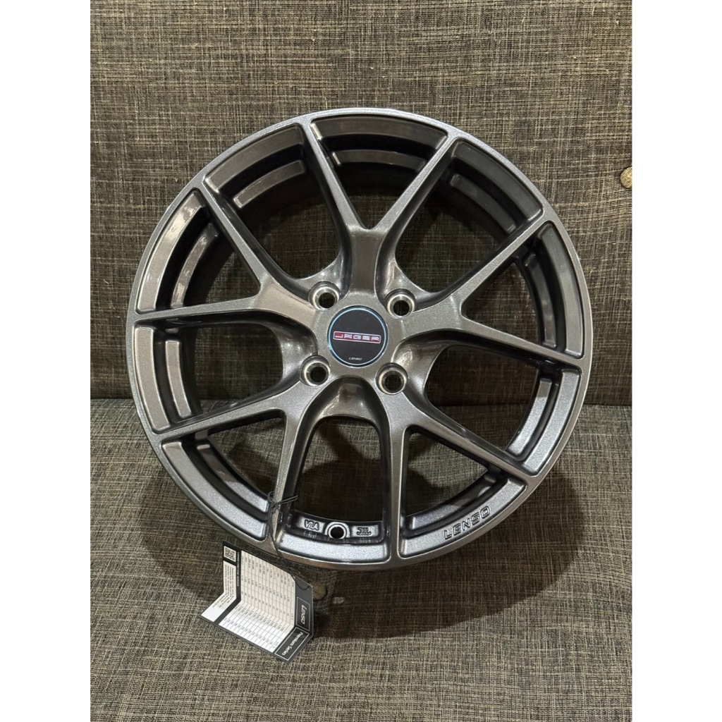 ล้อแม็กรถเก๋ง Lenso ลาย jager dyna ขอบ15 กว้าง6.5 นิ้ว ออฟ+38 4รู100 สีHD ราคาต่อวง ล้อใหม่มือ1