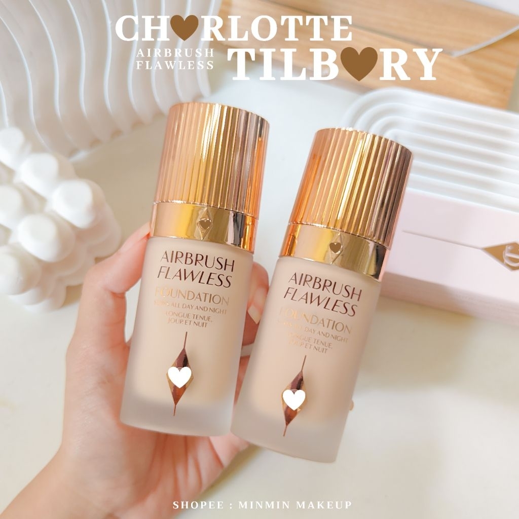 [[ลด100.-เก็บโค้ดในไลฟ์]]แบ่งขายรองพื้นcharlot te tilbu.ry Airbrush Flawless Foundationแบ่งขายแท้100% รองพื้นเจ้าสาว ราคา ถูกที่สุด ดีลบีเคเค