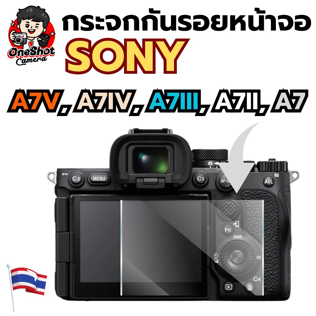 (พร้อมส่ง) กระจกหน้าจอหลังกล้อง Sony A7V A7IV A7III A7ii A7 A75 A74 A73 A72 กระจกพร้อมส่ง