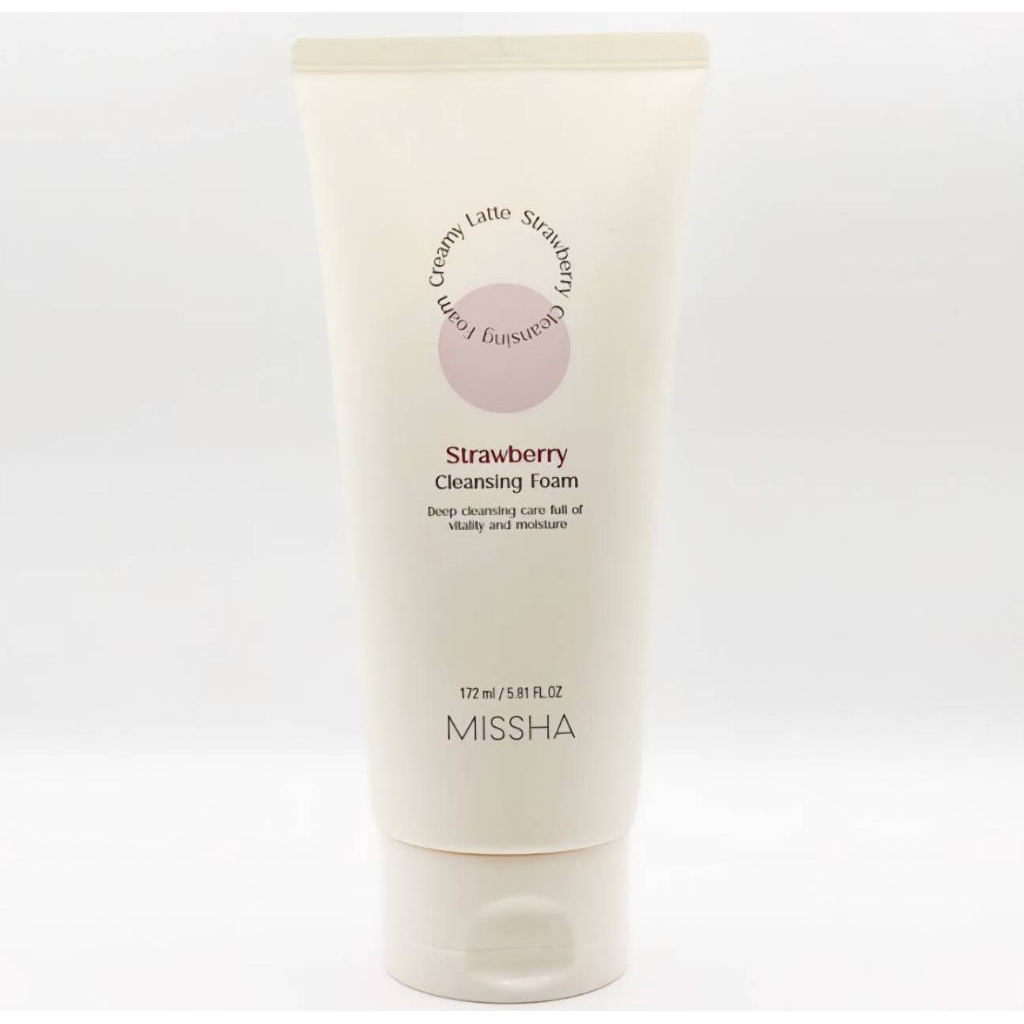 🌱🍓 Missha Creamy Latte Cleansing Foam Strawberry 172ml  [Exp. 2028]