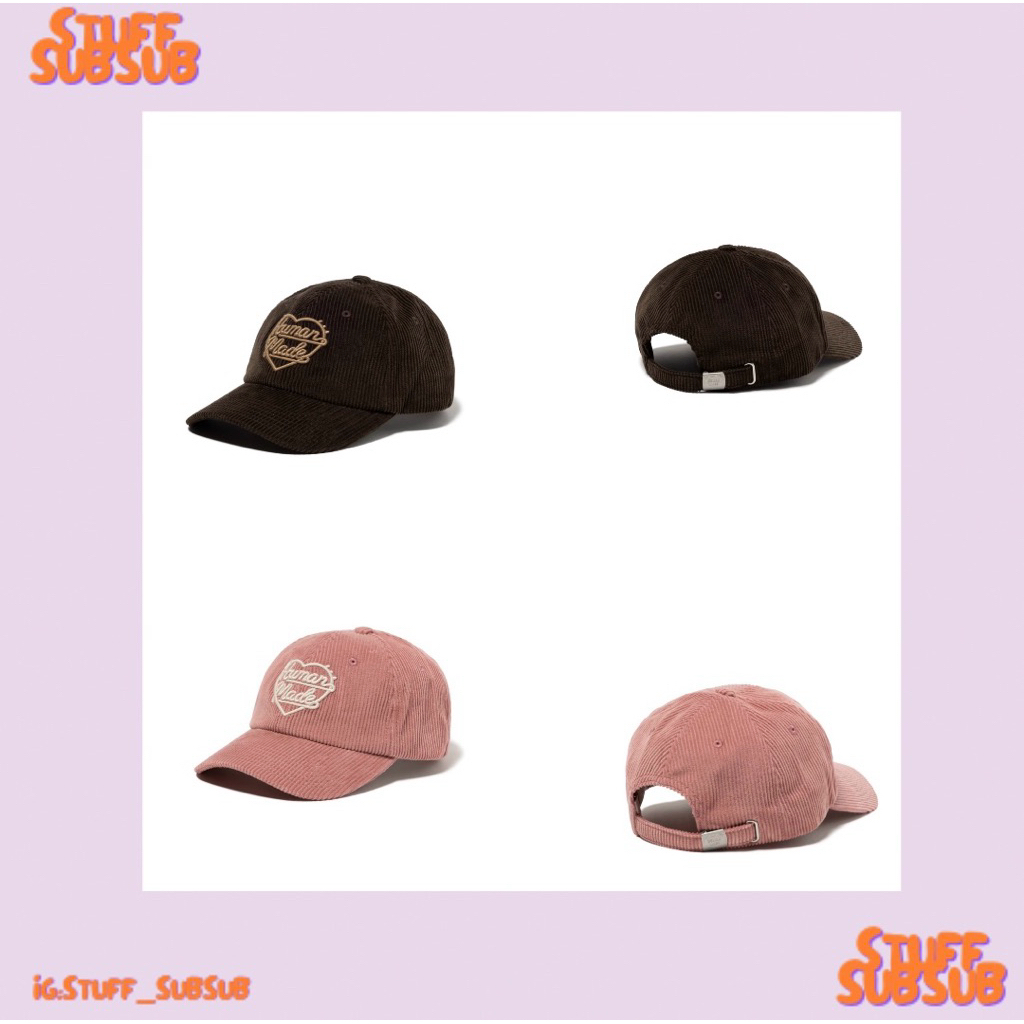 พร้อมส่ง/ของแท้ Human made 6 panel corduroy cap