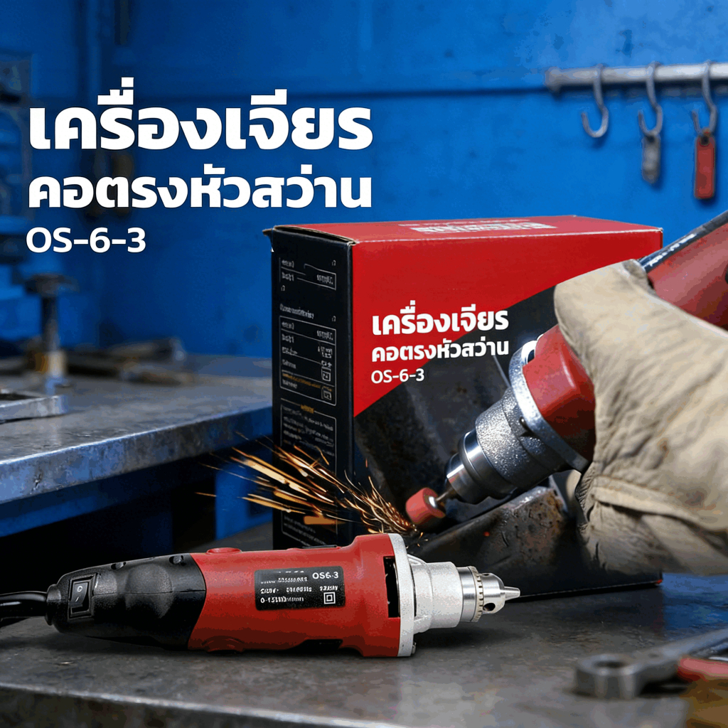 (ถูกสุด) เจียรคอตรง เครื่องเจียรคอตรง สว่านคอตรง เจียร 550w 35000r/min เครื่องขัดส การปรับความเร็ว