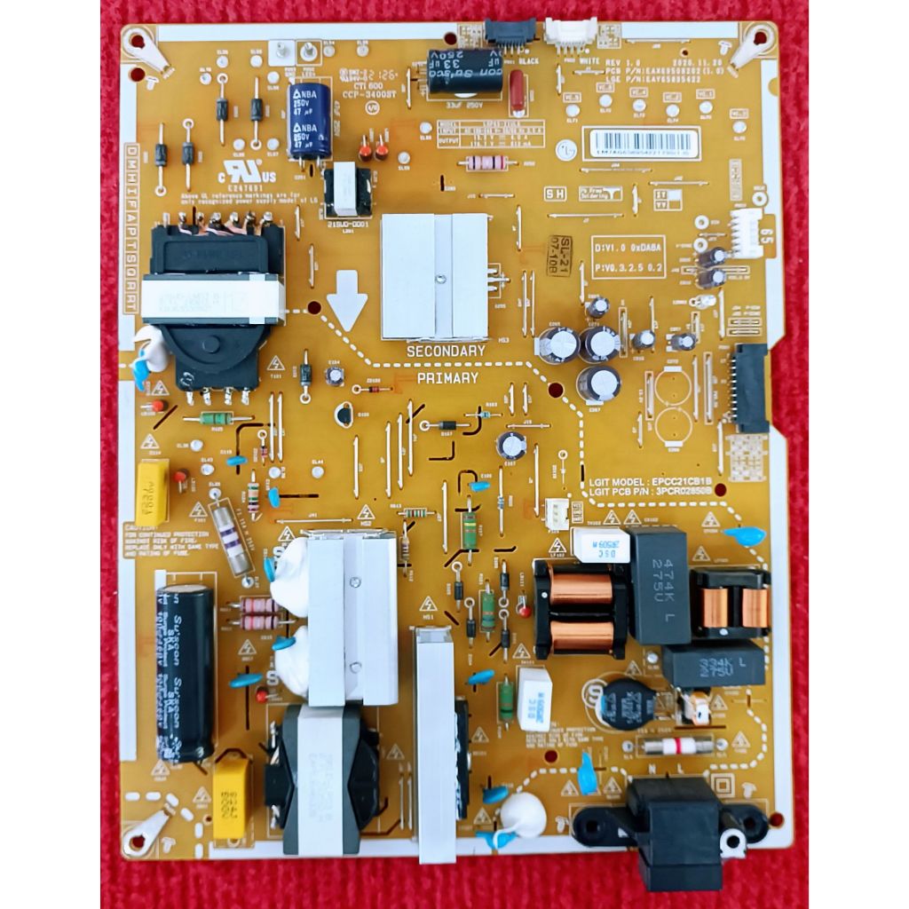 เพาเวอร์ซัพพลายทีวี  LG รุ่น 65NANO80TPA , 65NANO80SQA พาสบอร์ด EAX69508202