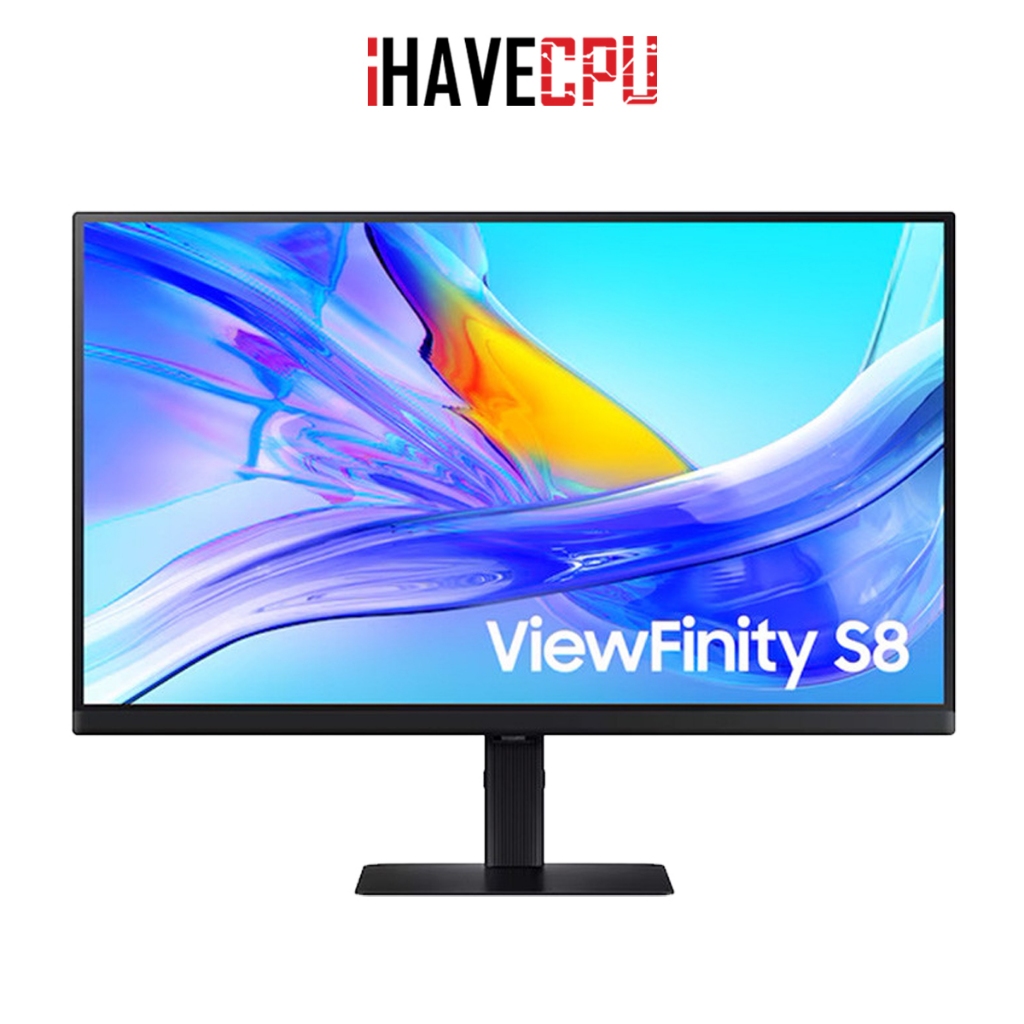 จอมอนิเตอร์ (monitor) iHAVECPU SAMSUNG VIEWFINITY S8 LS27D804UAEXXT - 27 IPS 4K 60Hz