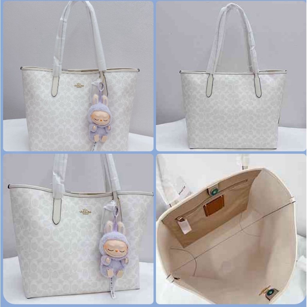 Coach City Tote Bag In Signature Canvas/CV976