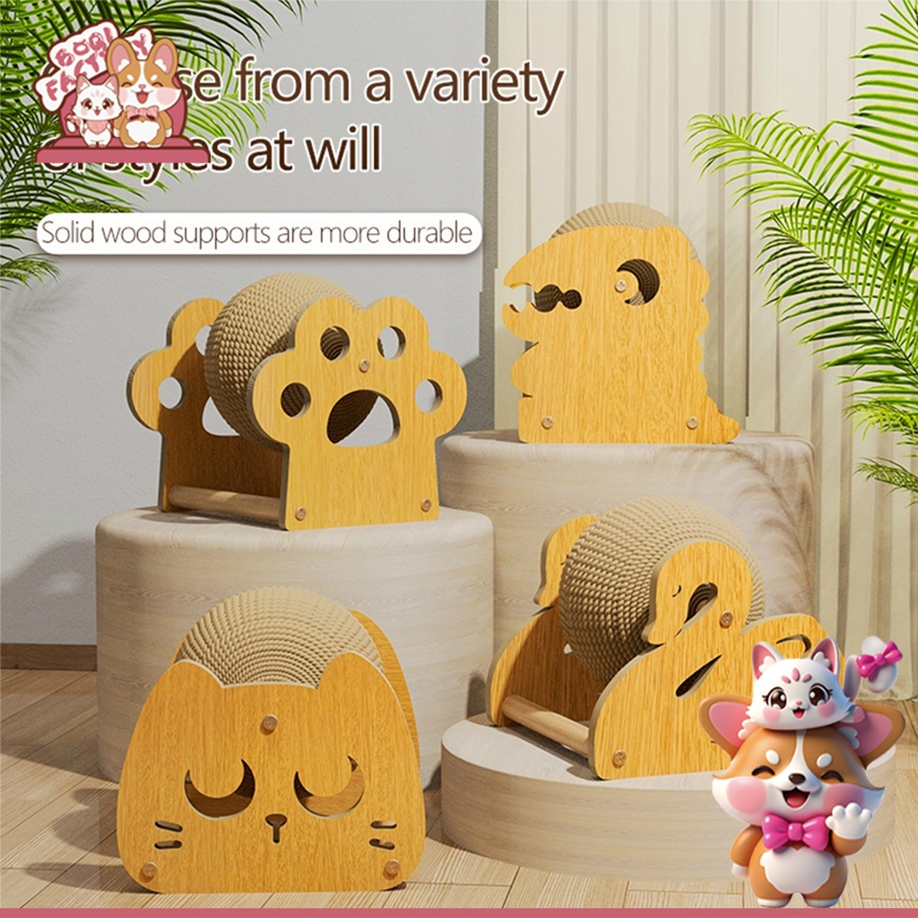 Boqi Factory ของเล่นแมว ที่ลับเล็บแมว ของเล่นแมว ฝนเล็บแมว ที่ฝนเล็บแมวลูกบอล Ab