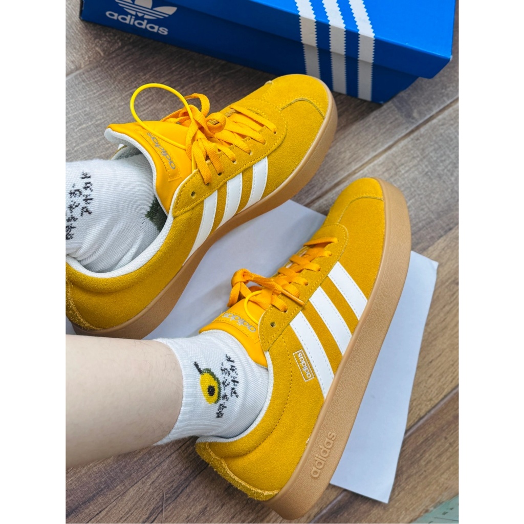 Adidas Vl Court Classic รองเท้า รองเท้าลำลองแฟชั่น（ของแท้ 100 %）