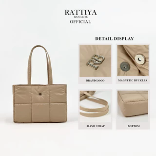 [RATTIYA BANGKOK] Chunky Tote Bag P-Nyl / 2 colors กระเป๋านุ่มนิ่ม น้ำหนักเบา กระเป๋าสะพายไหล่