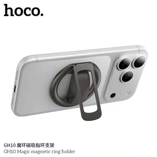 HOCO GH10 แหวนแม่เหล็กติดโทรศัพท์ Magnetic Ring เป็นขาตั้งมือถือได้ ยึดติดแน่น หมุนได้ 360 องศา