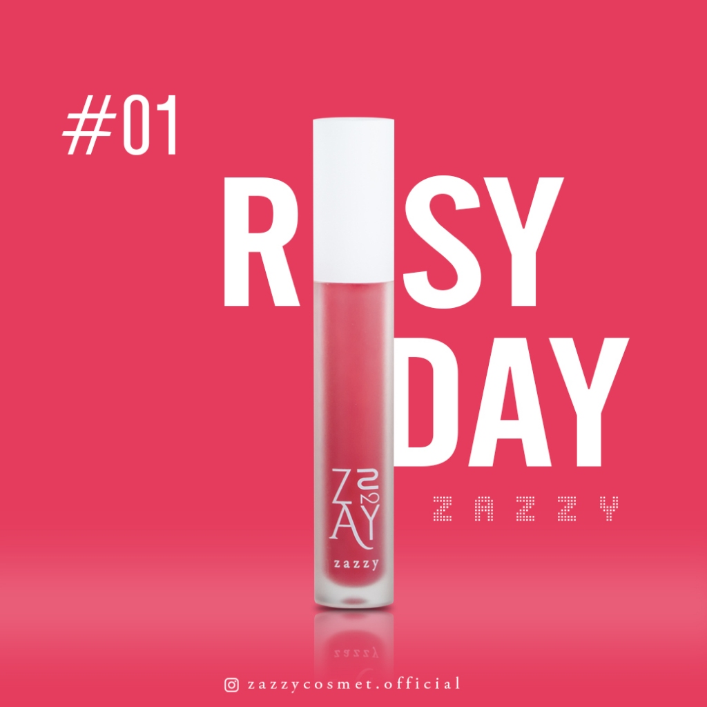 Zazzy Rosy Day Lip Gloss ลิปกลอส บำรุงริมฝีปาก