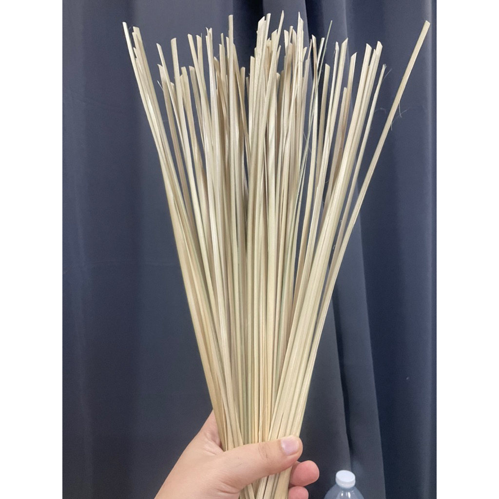 🥩ตอกไม้ไผ่มัดข้าวต้ม/มันหมูพวง เกรดA แพค100เส้น | ยาว35-40cm กว้าง0.4-0.5mm บรรจุสูญญากาศทุกแพค