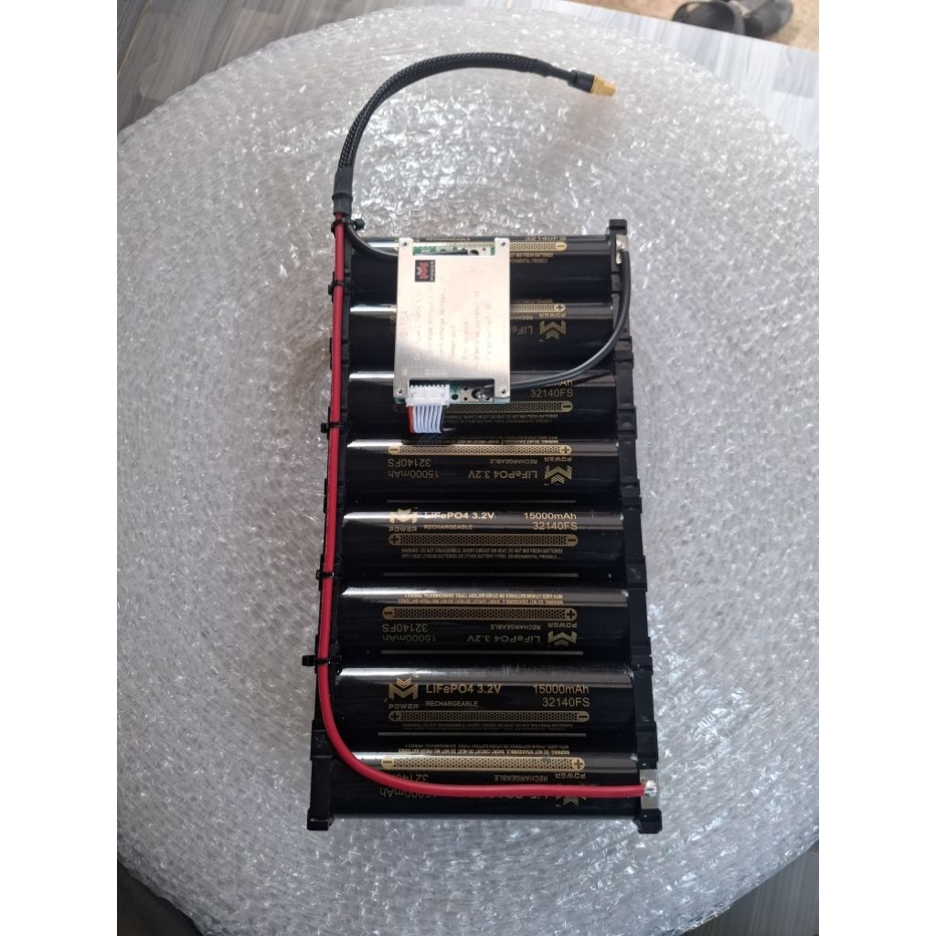 แบตลิเธียมฟฟอสเฟส 8s29v 15000mah แบต mpower bms 15a