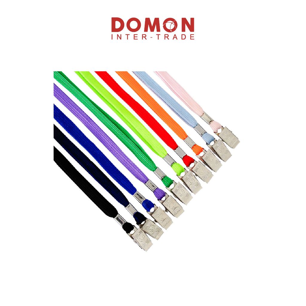 🍑 สายคล้องคอ หนีบบัตร ขนาด 50 cm สายเชือกนุ่ม ไม่บาดคอ / VCC-088