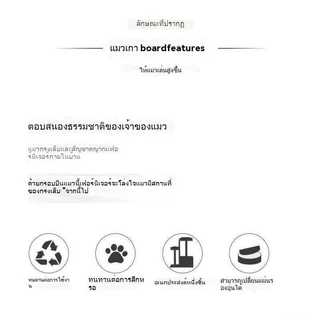 กระดานข่วนแมว รังแมว ชิ้นเดียว กระดาษลูกฟูกสองชั้น รังแมว ซุปเปอร์ขนาดใหญ่ มัลติฟังก์ชั่น อุ้งเท้าแมวที่ทนต่อการสึกหรอ โ