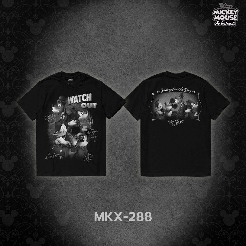 Power 7 Shop เสื้อยืดการ์ตูน มิกกี้เมาส์ ลิขสิทธ์แท้ DISNEY (MKX-288)