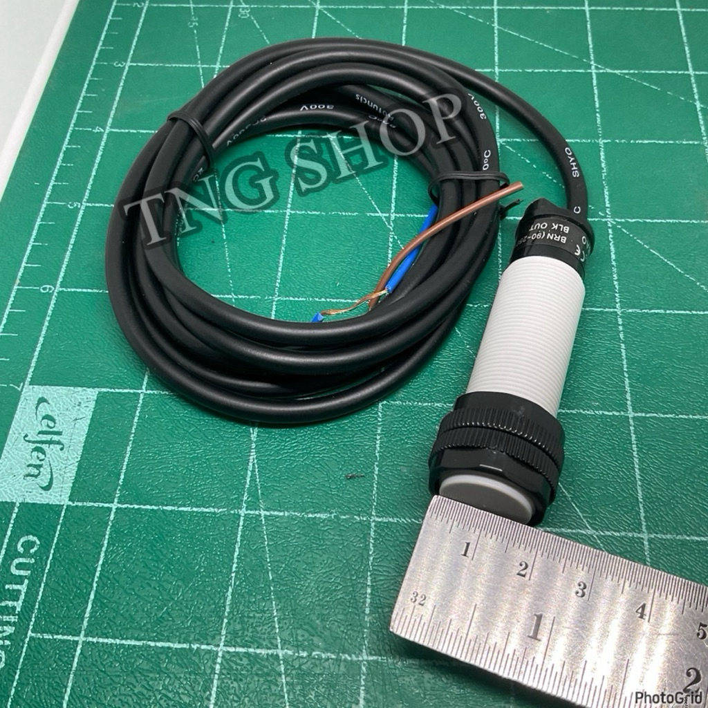 CR18-8AO sensor เซ็นเซอร์ Autonics Size18mm. ชนิดNO 2สาย ไฟเลี้ยง100-220VAC พร้อมส่ง ออกบิลได้
