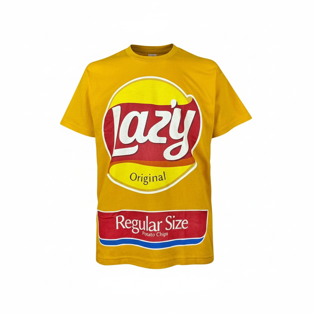 เสื้อยืด Cotton Brush สีเหลือง CํMTS-016YE ผ้าคอตตอน 100% ทรงโอเวอร์ไซส์ Unisex สำหรับคนมีสไตล์และสา