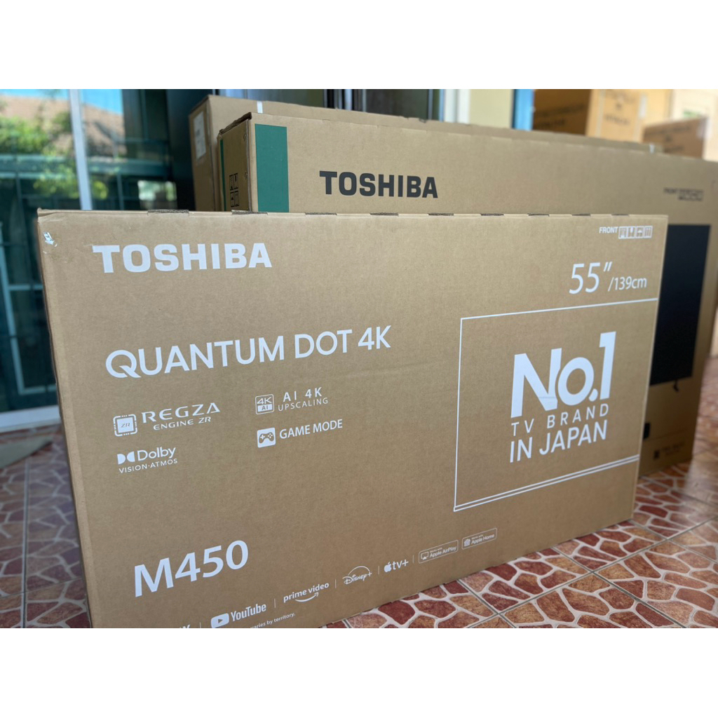 TV QLED 55 นิ้ว TOSHIBA (4K, QLED, VIDAA) 55M450NP_เครื่องDemo ได้ประกัน3ปี ปกติ