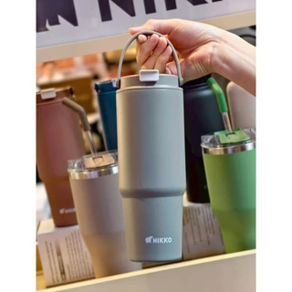 นิกโก้แก้วสเตนเลสเกรดการแพทย์ 316 พร้อมหูหิ้ว ขนาด 27oz/800ml (NK-HD080-VT)