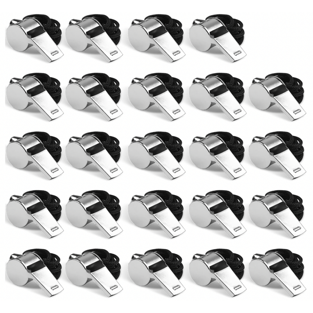 P&P Sport นกหวีดสแตนเลสพร้อมสายคล้อง เสียงดัง เหมาะสำหรับโค้ช ผู้ตัดสิน กีฬา - รูปที่ 5