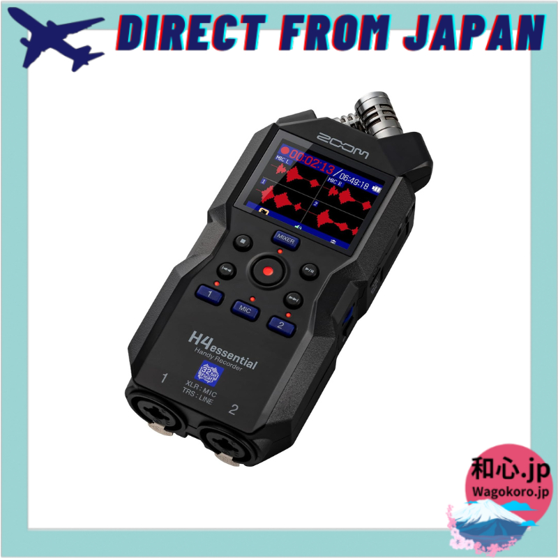 ZOOM H4 essential Handy Recorder with 32-bit Recording, 4-Track XY Stereo Mic, USB Type-C Audio Inte