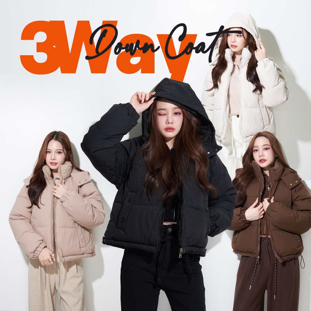 CO1200  COAT OVER 3-Way  Down Coat