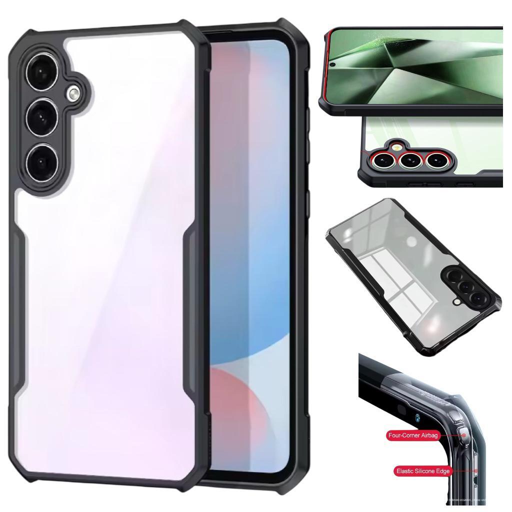 เคสหลังใส กันกระแทก สำหรับ Samsung A57 A37 A27 5G เคสมือถือ case เคสกันกระแทก เคสโทรศัพท์ ขอบดำ