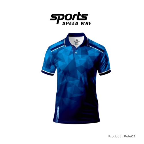 KING OF SPORTSWEAR เสื้อโปโล เสื้อกีฬาพิมพ์ลาย เสื้อคอปก เนื้อผ้าไมโครรังผึ้ง ใส่สบาย รุ่น//POLO02