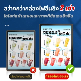 COD✅ ป้ายไฟ led สว่างเป็นพิเศษ สามารถปรับมุมและความสว่างได้ ป้ายไฟ ป้ายเมนู ป้ายเมนูอาหาร