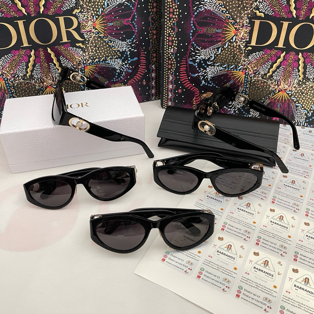 🔥พร้อมส่ง🔥New Dior 30Montaigne B7F 56mm 🤩รุ่นใหม่2025🤩 black butterfly สวยมากกก